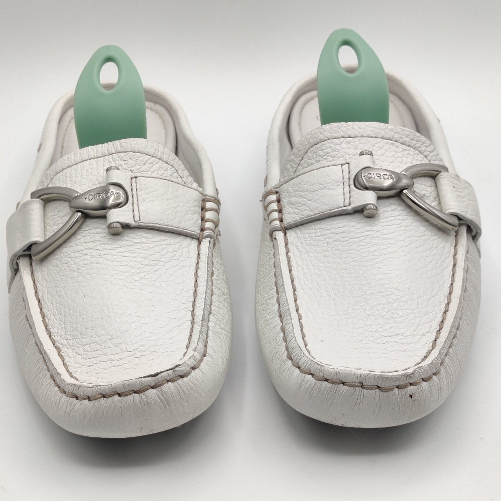 Joan & David White Leather Women's Loafers